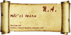 Mözl Anita névjegykártya